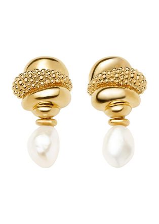 Missoma Pearl Baya 18kt Gold-plated Detachable Drop Earrings - One Size