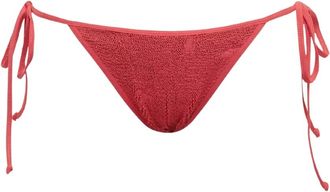 Bond-Eye Rode Palm Print Bikini Onderkant - Dames - Bikinis - Rood - ONE Size - Badmode