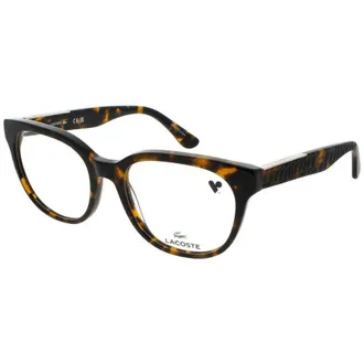 Lacoste Ladies Tortoise Rectangular Eyeglass Frames L2901