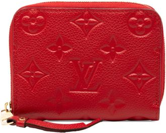 Louis Vuitton Cerise Red Color Leather Coin Purse/Coin Case (Pre-Owned)