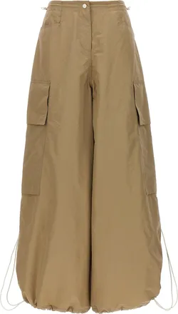 Palm Angels Beige Polyamide Casual Womens Pants