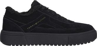 Tommy Hilfiger Zwarte Winter Sneaker - Dames - Sneakers - Zwart - 41 EU - Leer - Schoenen
