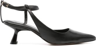Souliers Martinez Camelia 50mm leather pumps - women - Calf Leather/Calf Leather/Calf Leather - 37 - Black