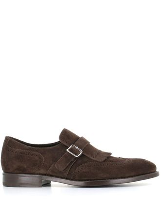 Henderson Baracco suede monk shoes - men - Suede/Calf Leather/Calf Leather - 42.5 - Brown