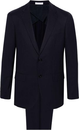 Boglioli twill virgin-wool suit - men - Cupro/Viscose/Virgin Wool/Polybutylene Terephthalate (PBT) - 54 - Blue