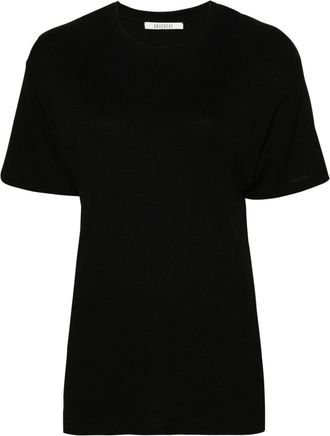 Gauch&egrave;re fine-ribbed T-shirt - women - Polyamide/Viscose - S - Black