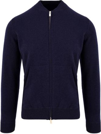 FILIPPO DE LAURENTIIS Heren Truien - Model Bz 1Ml 3At Wc 12F 890 - Heren - Vesten met rits - Blauw - 2XL - Hoodies & sweatvesten