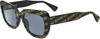 Moschino Womens 53 mm Grey Sunglasses