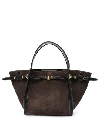 Tod's Brown T Timeless Small Tote