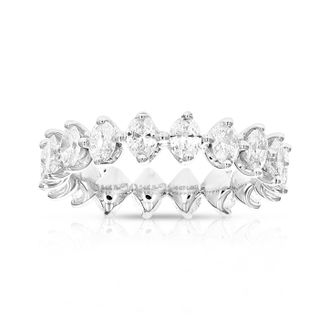 Vir Jewels 1.75 cttw Oval Lab Grown Diamond Eternity Ring Wedding Band in 14K White Gold For Women