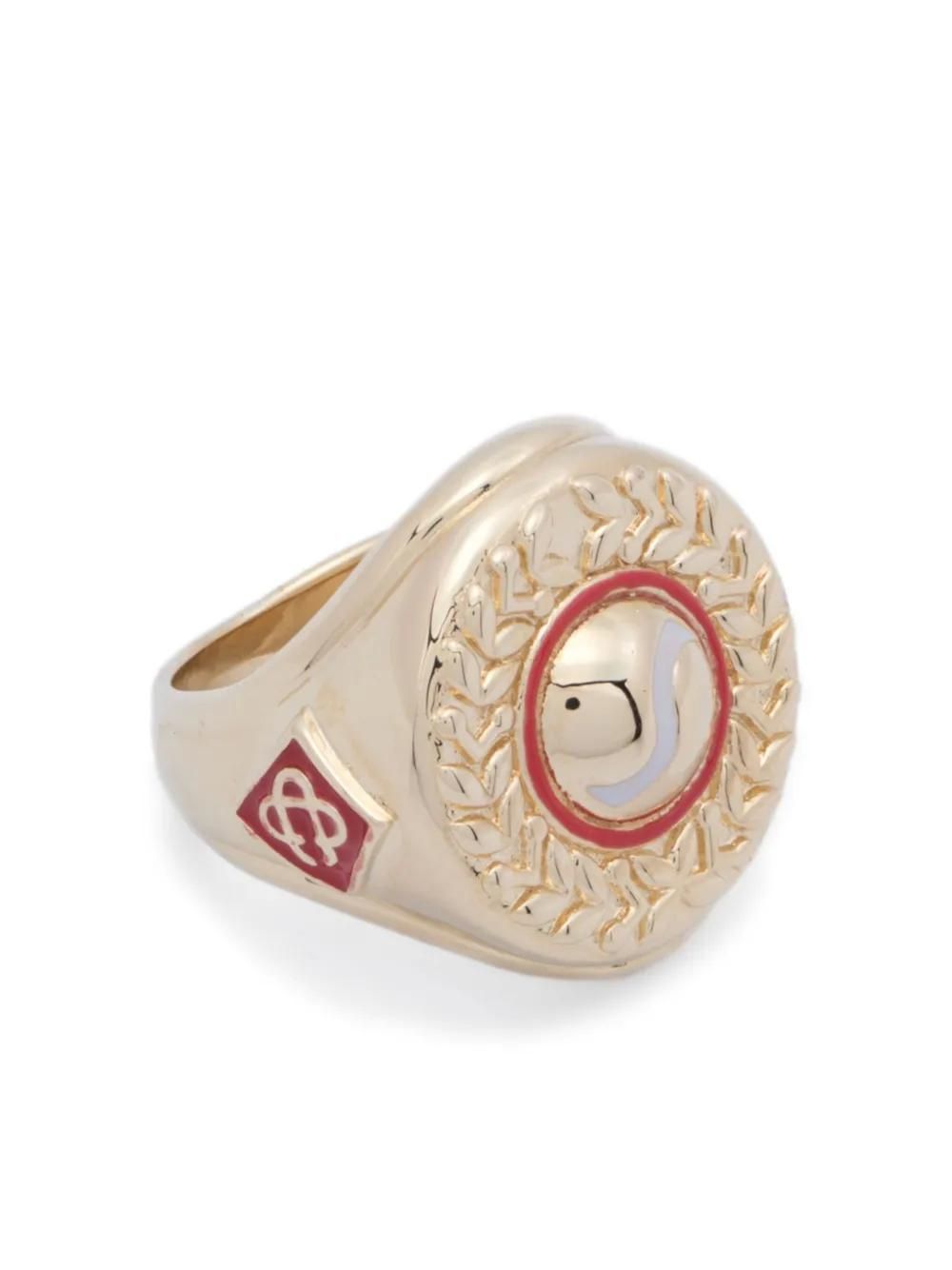 Casablanca Gold Monogram Logo Stud Earrings from $84.00 - on