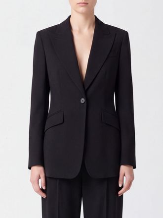 Max Mara Single-Breasted Blazer with One-Button Closure and Peak Lapels