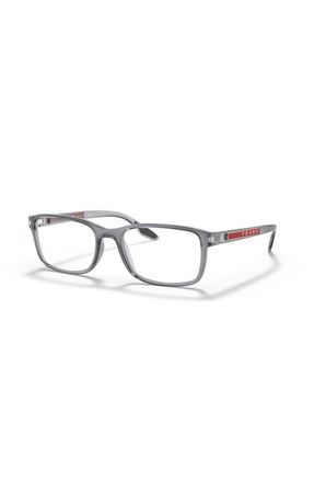 Prada 55mm Rectangle optical glasses in Grey at Nordstrom
