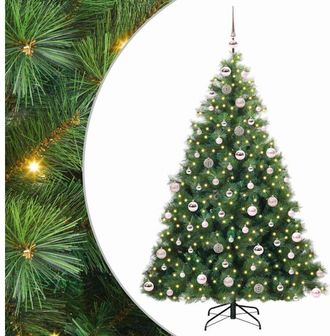vidaXL &Aacute;rbol De Navidad Artificial Con 300 Led Verde 180 Cm Pe Y Pvc Vidaxl