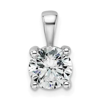 Diamond2Deal 14k Gold 1 1/2 Ct Round Lab Grown Diamond Pendant