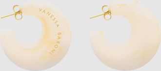 Vanessa Baroni Boucles doreilles Moon Pearl Marble