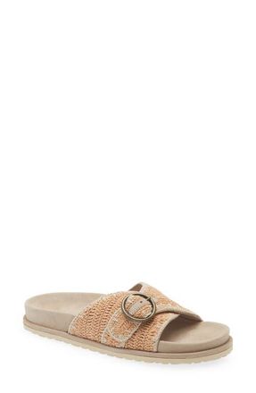Laidbacklondon Reef Slide Sandal in Beige /Natural at Nordstrom, Size 38