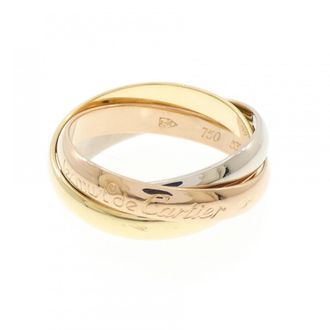 Cartier Pink Gold White Gold Yellow Gold Yellow Gold (18K) Pink Gold (18K) White Gold (18K) Band Ring (Pre-Owned)