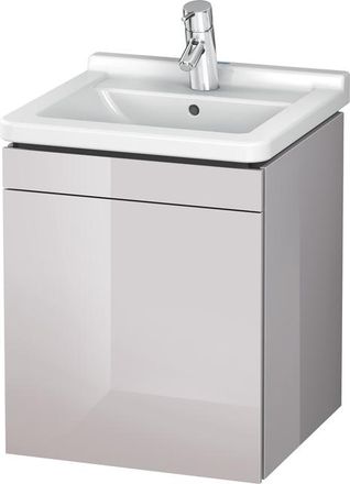 Duravit Duravit L-cube Mueble De Pared, 1 Puerta, Con Bisagra A La Izquierda, 460mm, Para Starck 3 030348, Color: Laca Blanca Lila Alto Brillo - Lc6168l2727