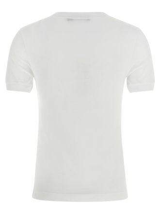 Dolce & Gabbana Womens White Cotton T-Shirt