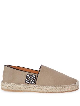 Off-white Anglette Arrow-appliqu&eacute; espadrilles - men - Jute/Leather/Cotton/Rubber - 40 - Neutrals