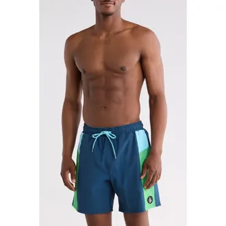 Volcom EW 17 Swim Trunks in Deep Blue at Nordstrom Rack, Size Xx-Large