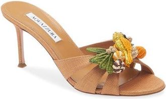 Aquazzura Birdsong Mule in Cognac at Nordstrom, Size 39.5