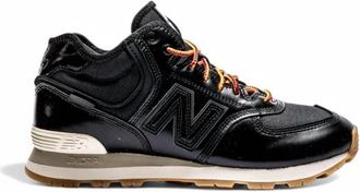 New Balance Leren Veterschoenen met Cordura Inzetstukken - Heren - Sneakers - Zwart - 45 1/2 EU - Schoenen