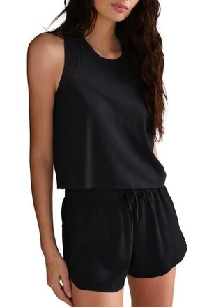 Rhone Lightspeed Performance Tank in Pure Black at Nordstrom, Size Xx-Large