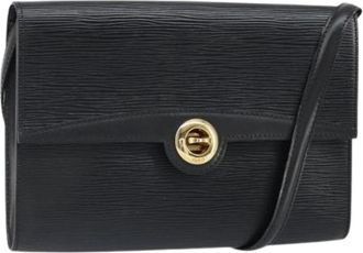 Louis Vuitton Pre-owned Leren Crossbody Tas - Dames - Vintage Schoudertas - Zwart - ONE Size - Leer - Vintage