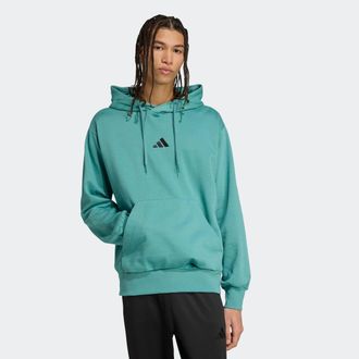 adidas Kapuzensweatshirt ADIDAS SPORTSWEAR M FEELCOZY HD, Herren, Gr. S, preloved teal, Obermaterial: 70% Baumwolle, 30% Polyester, angesetztes B&uuml;ndchen, Swe