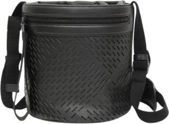 Bottega Veneta Pre-owned Drawstring Bucket Bag - Heren - Vintage Tas - Zwart - ONE Size - Leer - Vintage