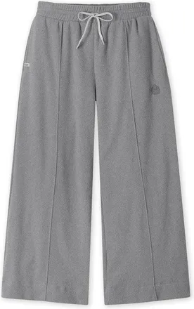Stio | Womens Turpin Fleece Wide Crop Pant, Size Extra Small in Powder Fox Heather