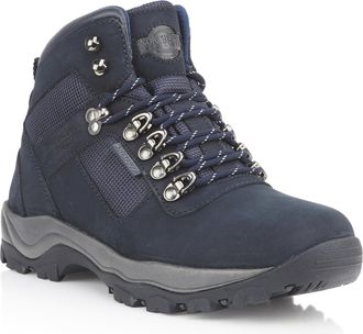 Northwest Territory Mens Hudson Lace Up Navy Nubuck Leather Waterproof Hiking/Walking/Outdoor Boot, Navy Nubuck, 9 UK