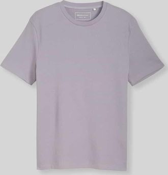 Tom Tailor Denim Regular Fit T-Shirt aus Baumwoll-Mix in Flieder, Gr&ouml;&szlig;e XXL
