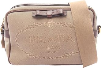 Prada Pre-owned Prada Jacquard Canvas Canapa Logo Crossbody Ladies 5XPBC3005IAJ4ZOC