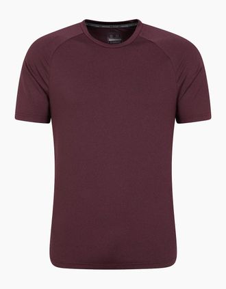 Mountain Warehouse Mens Mountain Warehouse Mens Agra Melange T-Shirt - Purple - Size: 38