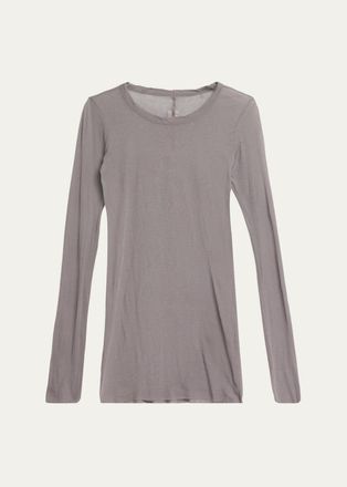 Rick Owens Long-Sleeve Rib Cotton T-Shirt