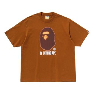 A Bathing Ape Blur By Bathing Ape Relaxed Fit T-Shirt Beige 1L30-110-343-BGE