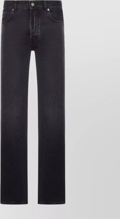Haikure straight leg five-pocket denim trousers