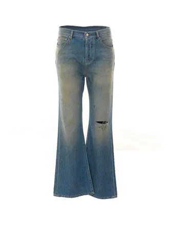 Amiri desert sky slash bootcut jeans