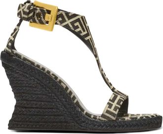 Balmain Anthem espadrilles met sleehak