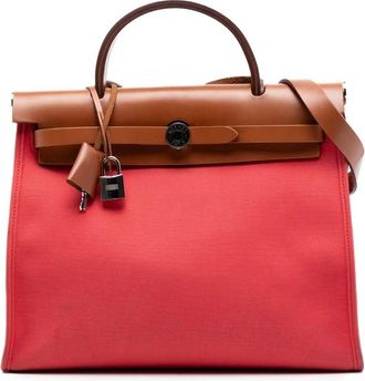 Herm&egrave;s Pre-owned Hermes Toile Herbag Zip 31 Ladies CHDAW4YR71118PWT