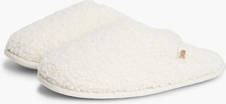 Tommy Hilfiger Womens Faux Shearling House Slipper - Soft Cream - XL