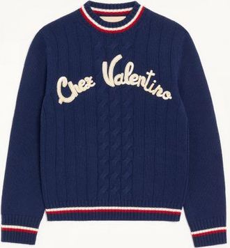 Valentino EMBROIDERED WOOL JUMPER Wo