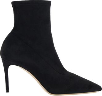 Casadei Julia Enkellaars - Dames - Laarzen met Hak - Zwart - 40 EU - Leer - Schoenen