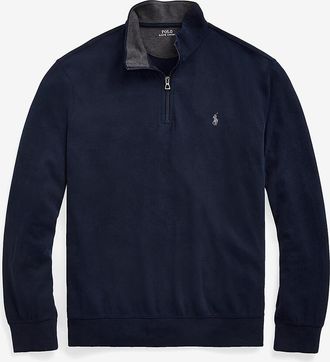 Polo Ralph Lauren Oberteil aus Jersey mit Stehkragen und Zip Pony