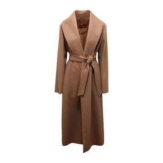 Max Mara Abrigo de Lana Loriana Made in Italy - Coats - Mujer - Beige - 2XS