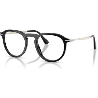 Persol 51mm Rectangle optical glasses in Black at Nordstrom