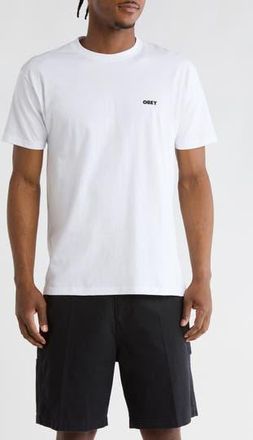 Obey Peace Target Graphic T-Shirt in White at Nordstrom Rack, Size Xx-Large